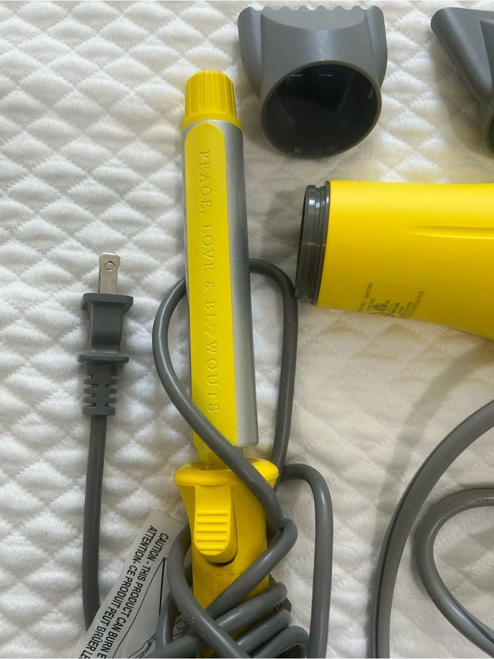 Drybar Buttercup hair dryer and 3 day bender curling iron